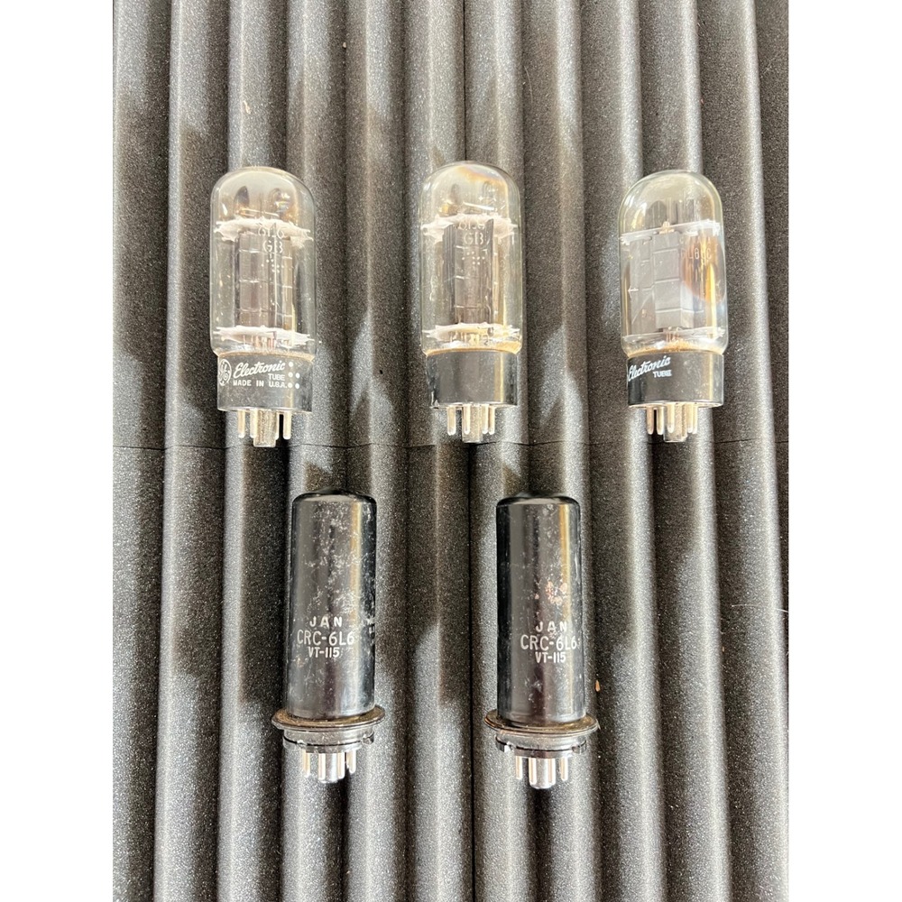 GE 6L6GC With CRC-6L6 JAN VT-115 Vacuum Tubes Set Lot Amplifier Military Radio